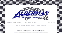 Desktop Screenshot of aldermanmachine.com
